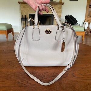 Coach Prince Street Satchel in Birch. Full size.  Crossgrain Leather